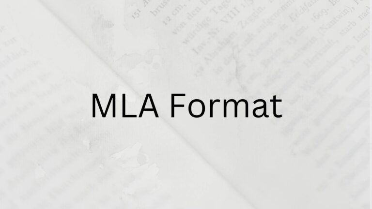 MLA Format